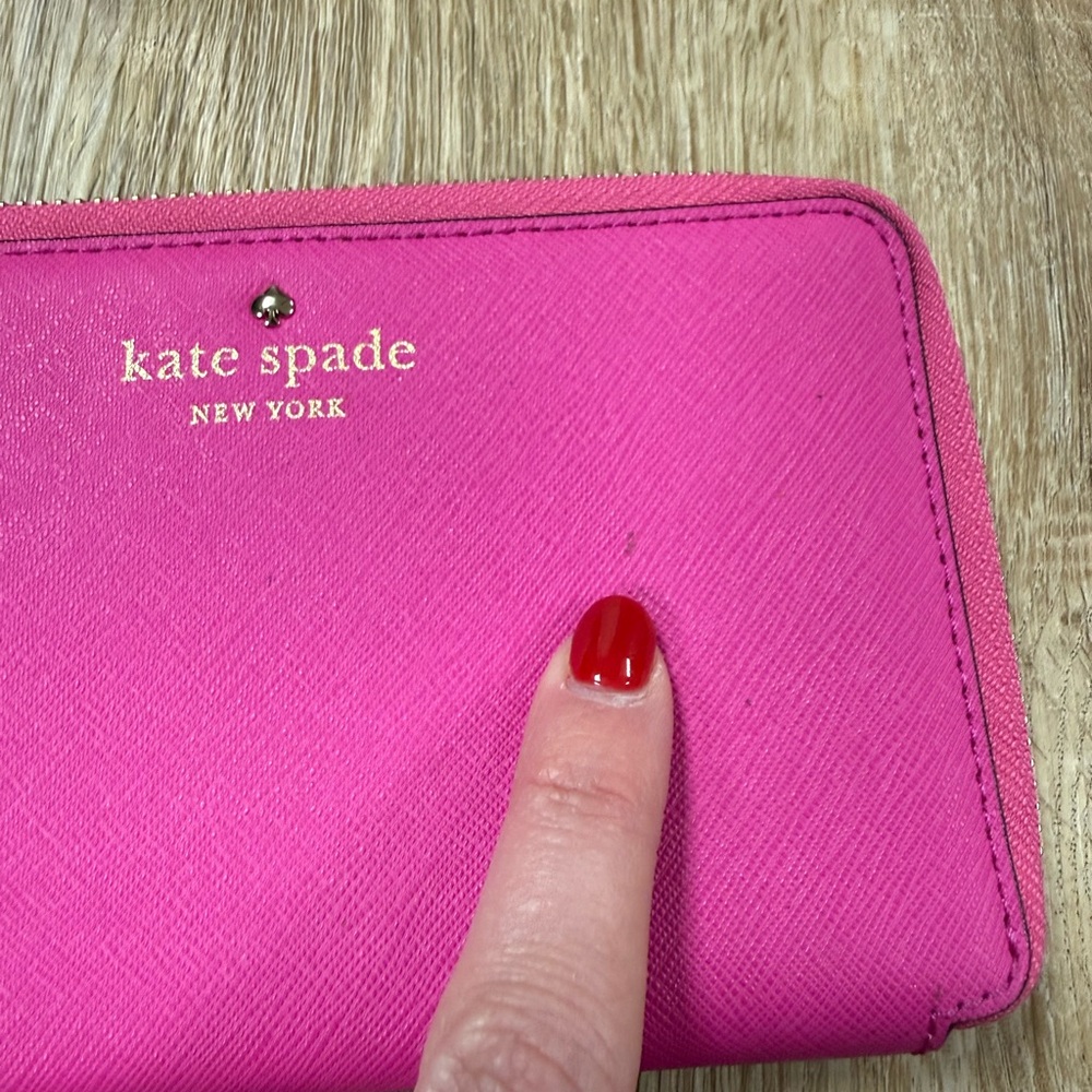 Kate Spade Fuchsia Pink Wristlet Wallet - Picture 2 of 8